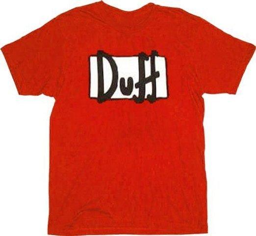 Simpsons Duff Beer Red T-shirt-tvso