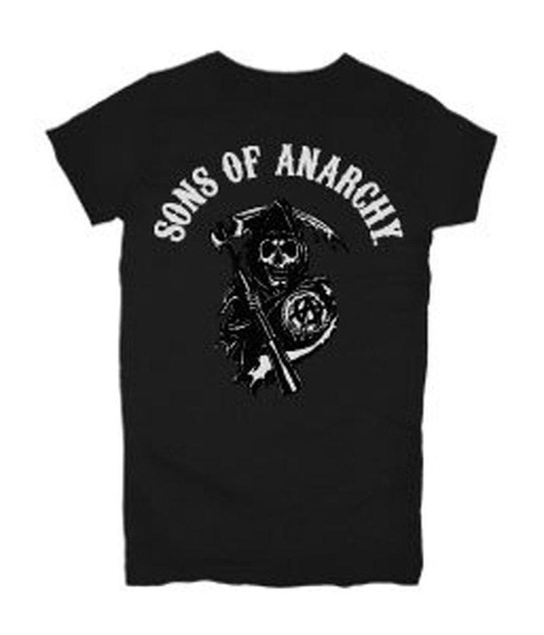Sons of Anarchy Arched Reaper Juniors Fitted T-Shirt - Sons of