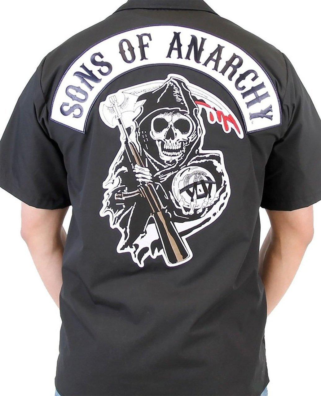 Sons of Anarchy Reaper Patch Workshirt-tvso