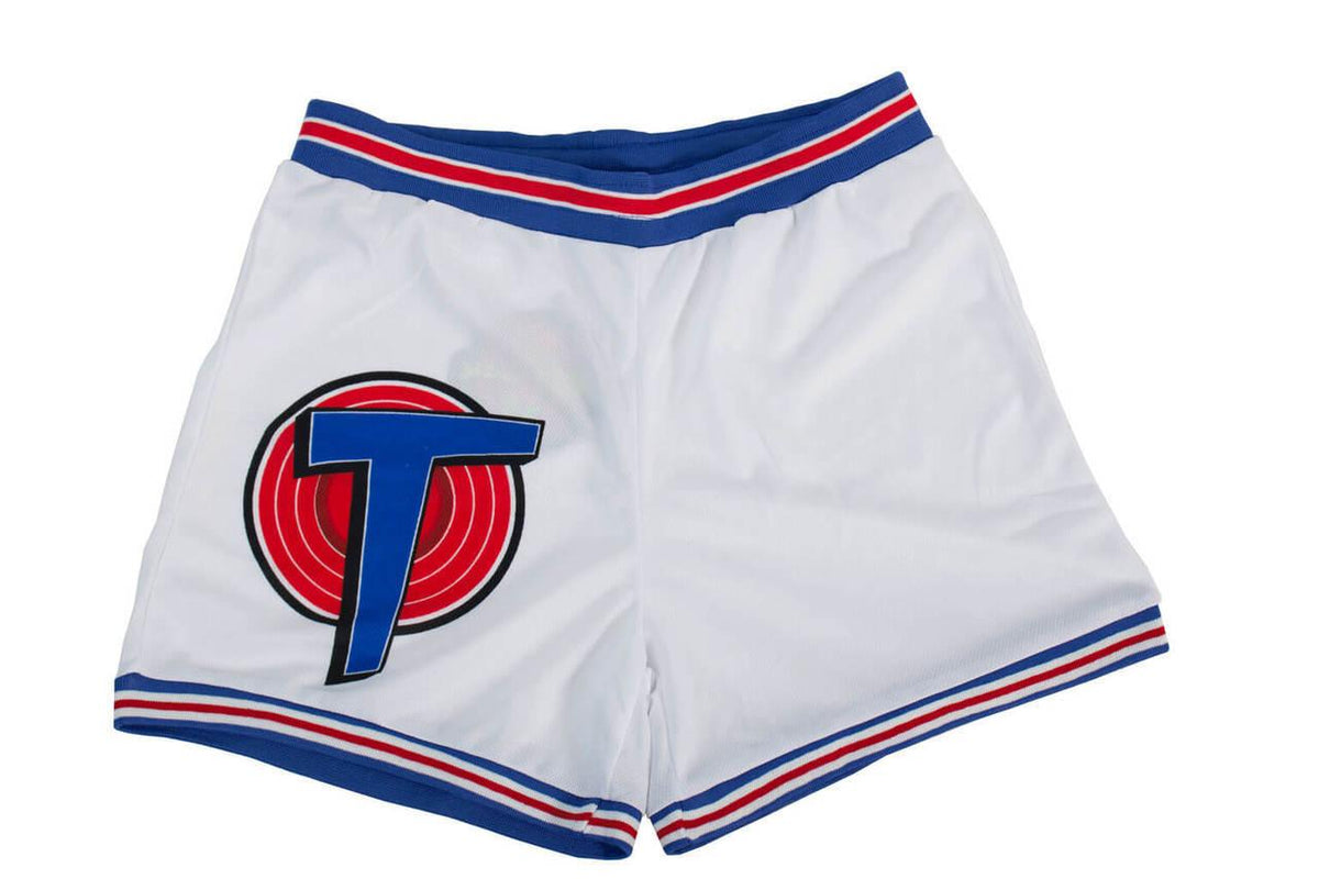 Space Jam Tune Squad White Basketball Shorts - TVStoreOnline