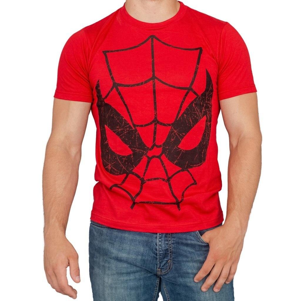 Spider-Man Parker Can't Lose Big Face T-Shirt-tvso