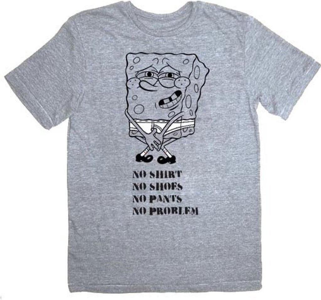 Spongebob Squarepants No Problem T-Shirt Tee-tvso