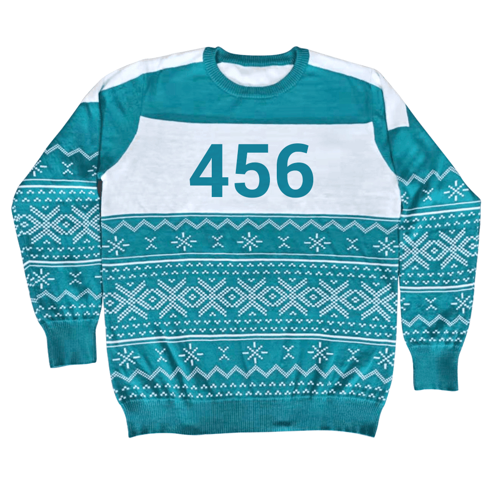 Squid Character Merry Squid-Mas Game Ugly Christmas Sweater - TVStoreOnline