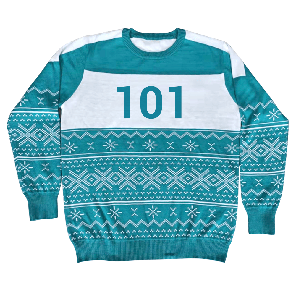 Squid Character Merry Squid-Mas Game Ugly Christmas Sweater - TVStoreOnline