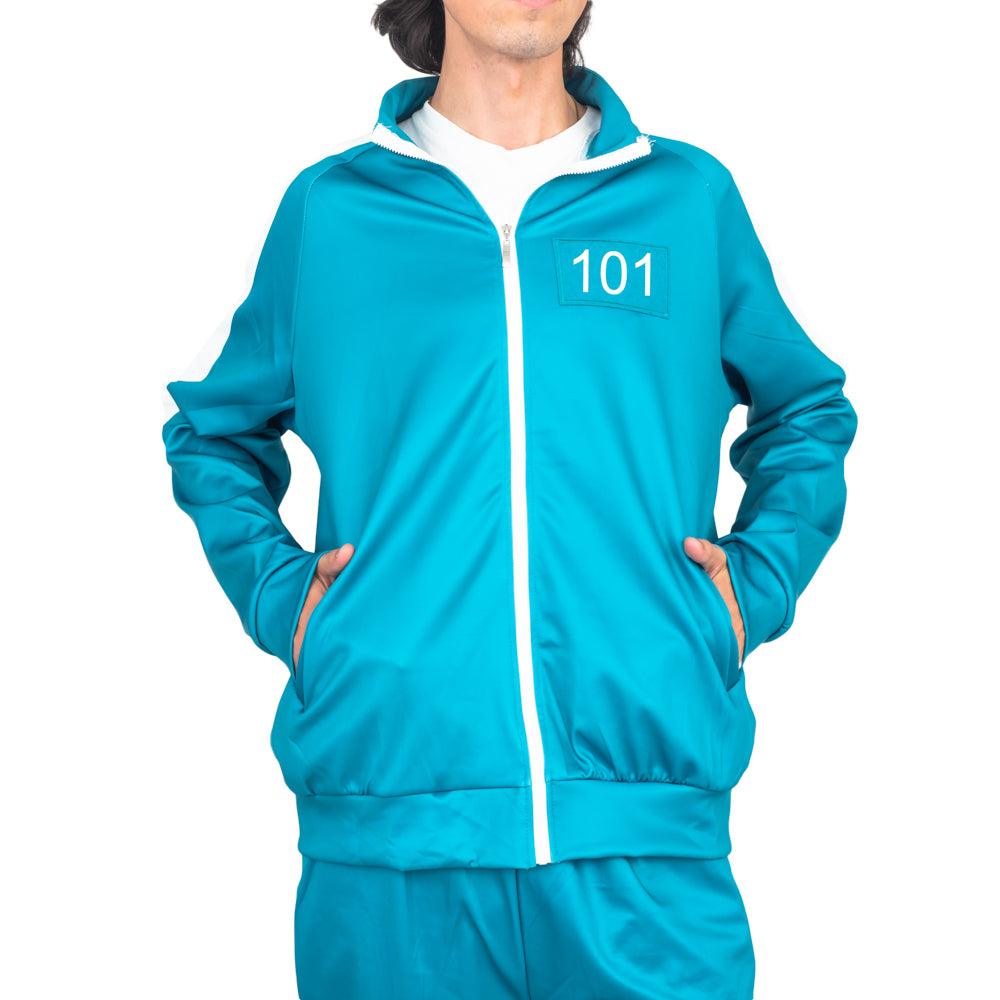Squid Costume Green Jacket and Pants Halloween Cosplay - TVStoreOnline