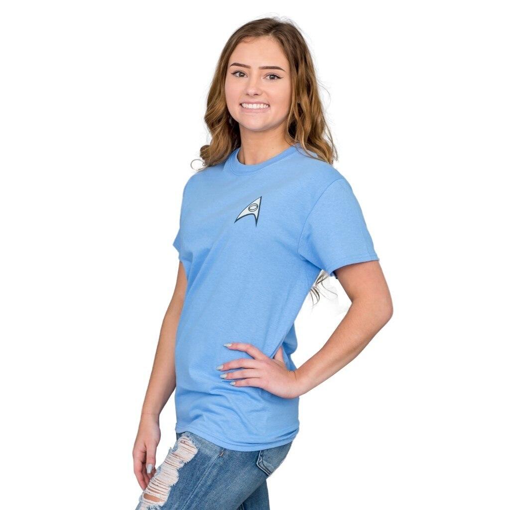 Star Trek Science Uniform Image T-shirt-tvso