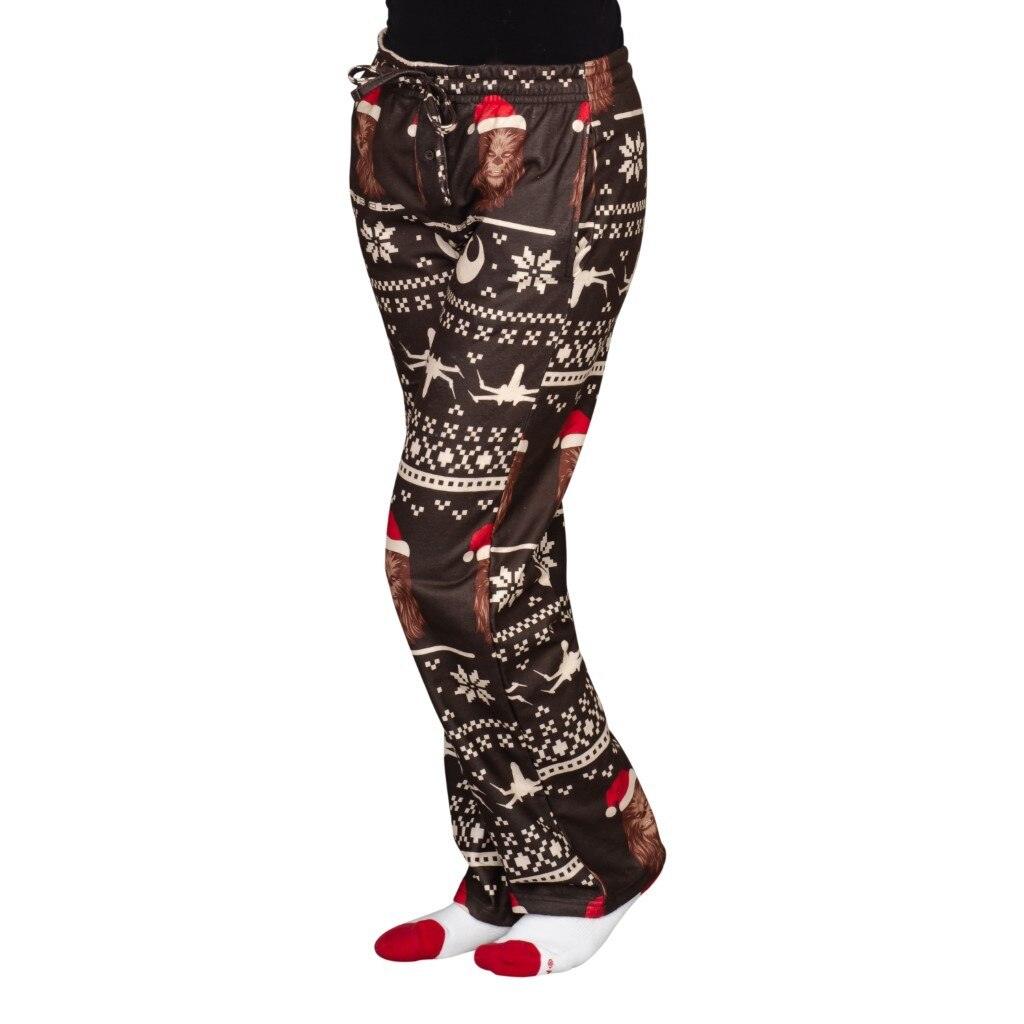 Star Wars Chewbacca Christmas Brown Lounge Pants-tvso