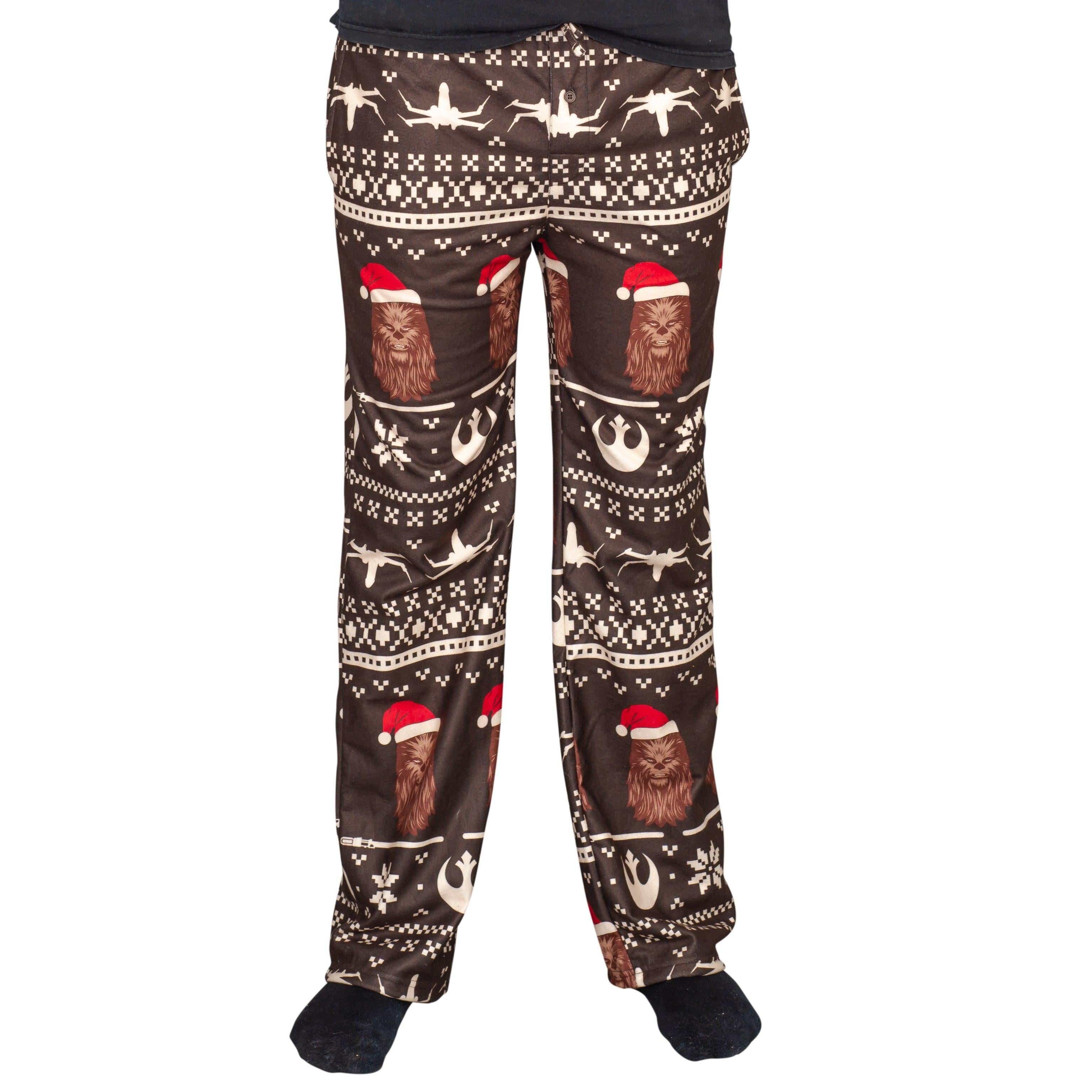 Star Wars Chewbacca Christmas Brown Lounge Pants - TVStoreOnline