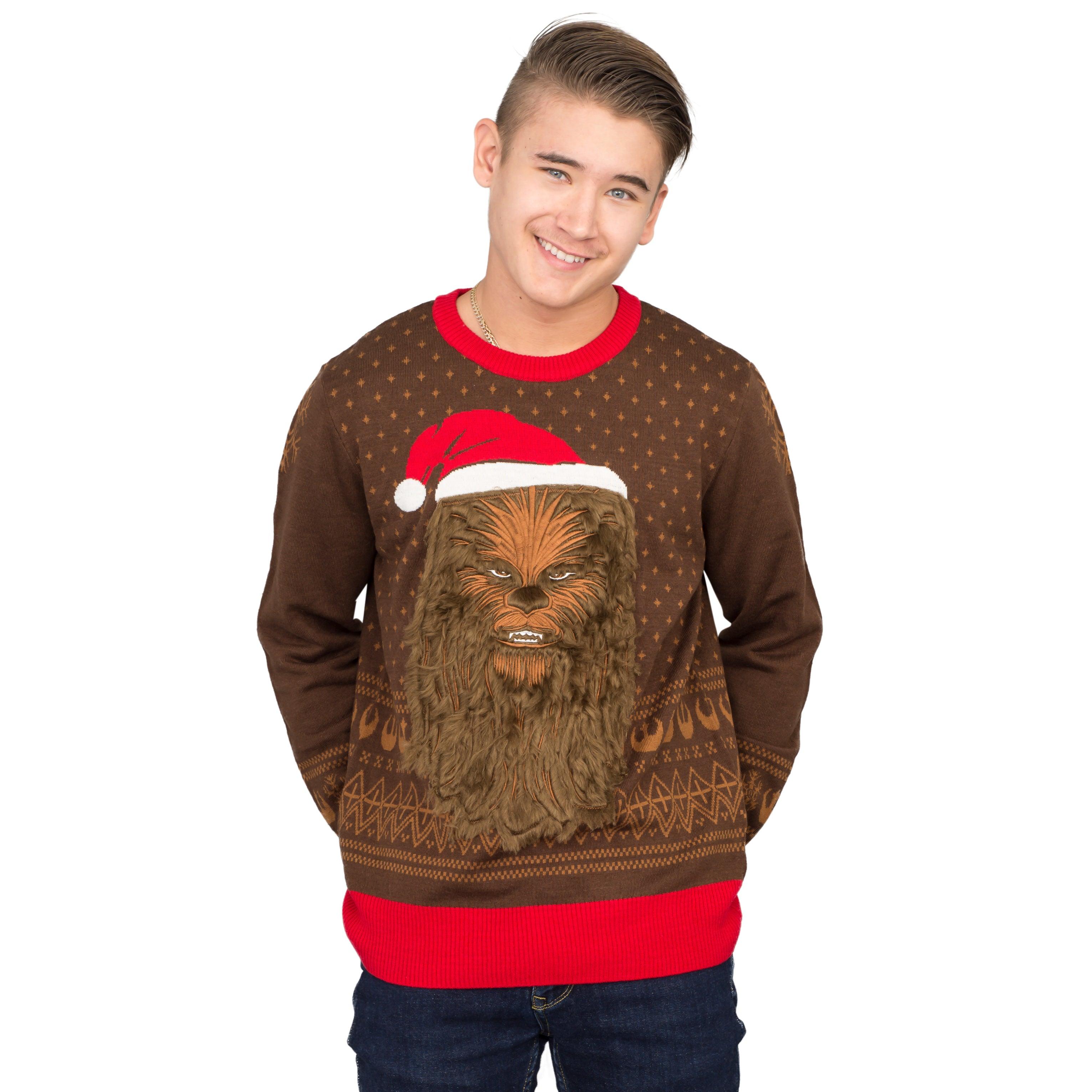 Star Wars Chewbacca Furry Face Ugly Christmas Sweater - TVStoreOnline
