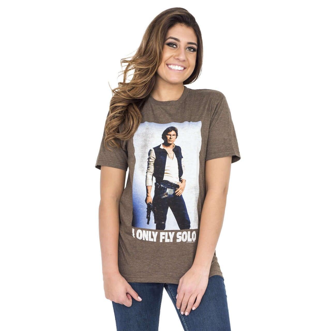Star Wars Han Solo I Only Fly Solo T-Shirt-tvso