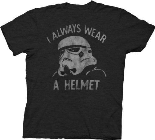 Star Wars Stormtrooper I Always Wear a Helmet T-shirt-tvso