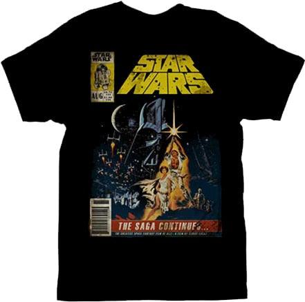Star Wars The Saga Continues Magazine Cover T-shirt-tvso