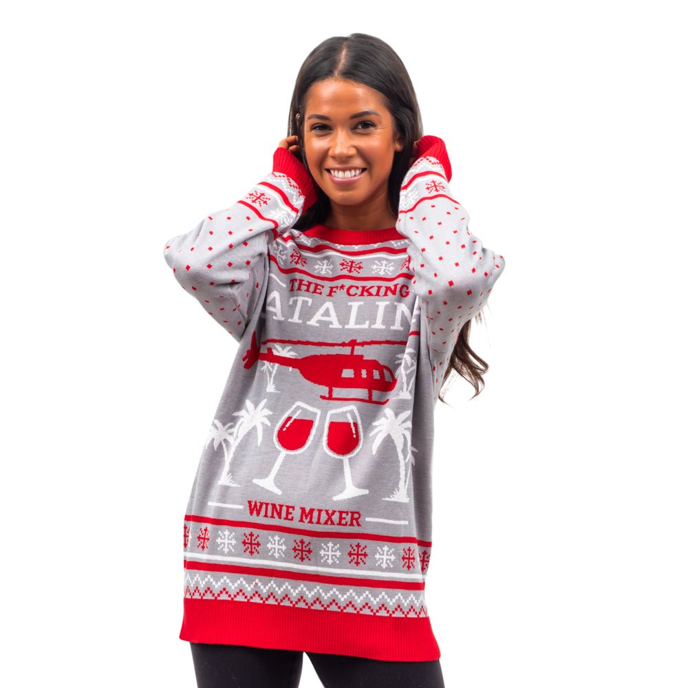 Step Bros Catalina Wine Mixer Brothers Ugly Christmas Sweater - TVStoreOnline