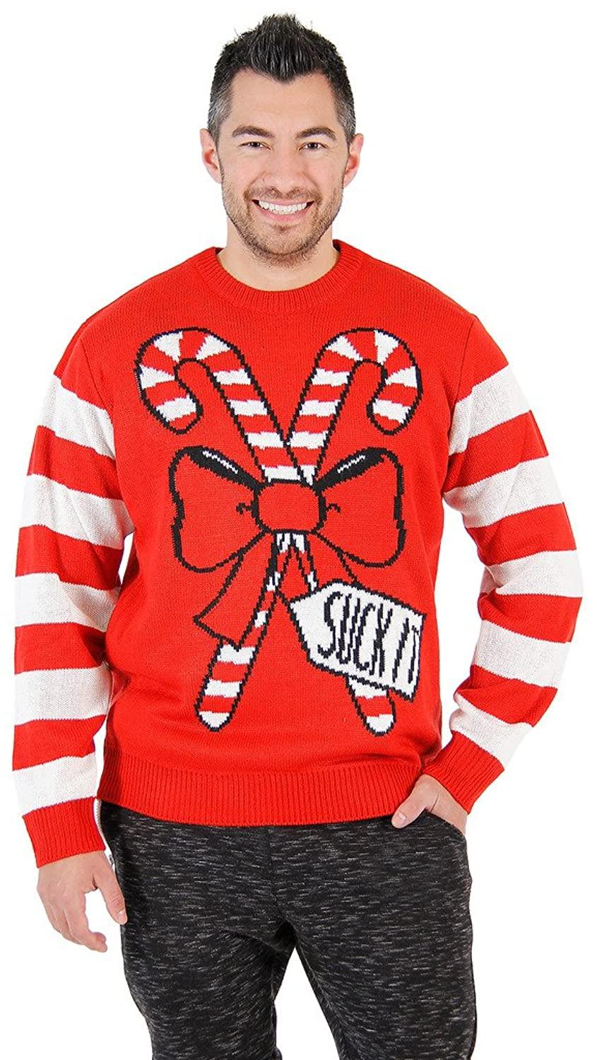 Suck It Candy Cane Ugly Christmas Sweater - TVStoreOnline