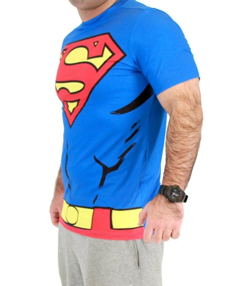 Superman Men's Performance Athletic Costume T-Shirt-tvso
