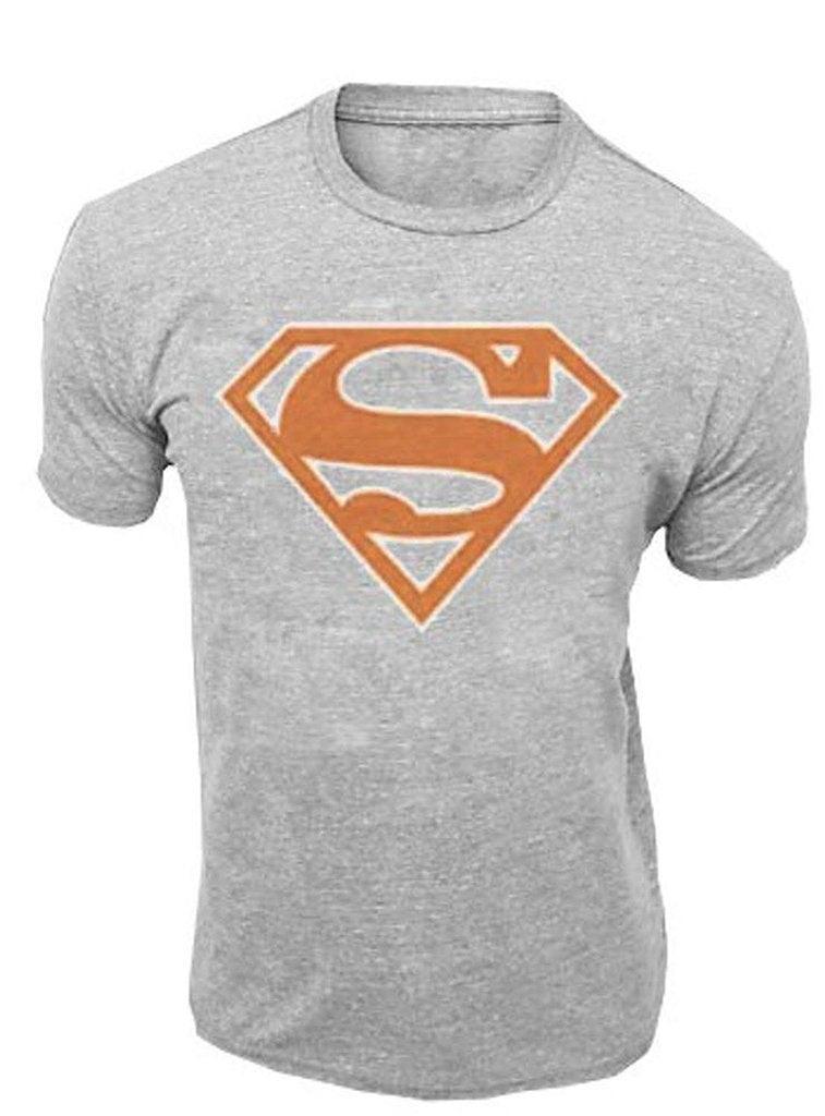 Superman Red-Orange Shield Adult T-Shirt-tvso