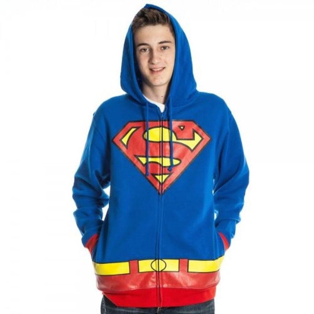 Superman Royal Costume Hoodie Zip Up Jacket Sweatshirt-tvso