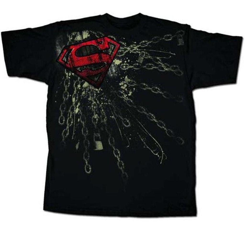 Superman Shackled Chain Logo T-shirt-tvso
