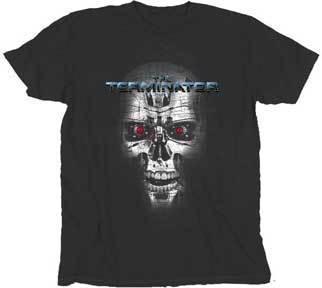 Terminator Endoskeleton Face Washed T-shirt-tvso