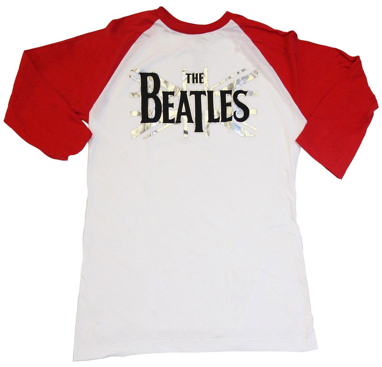 The Beatles Union Jack T-Shirt Tee-tvso