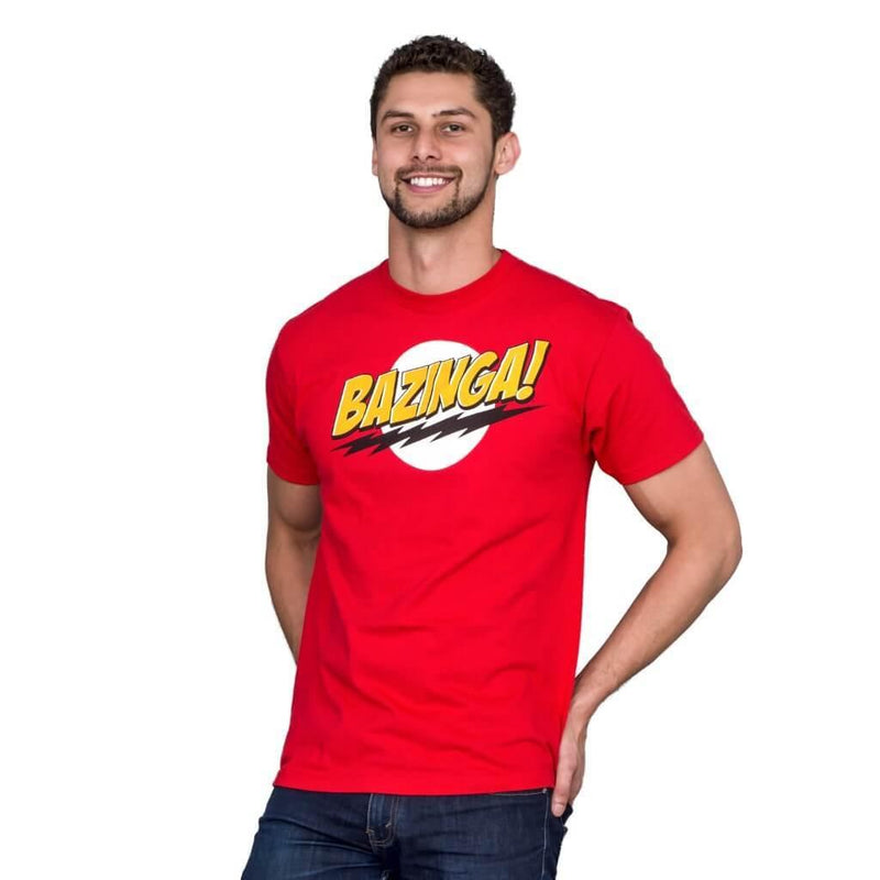 Spaans maniac Soepel The Big Bang Theory Bazinga! Red Adult T-shirt - The Big Bang Theory - | TV  Store Online