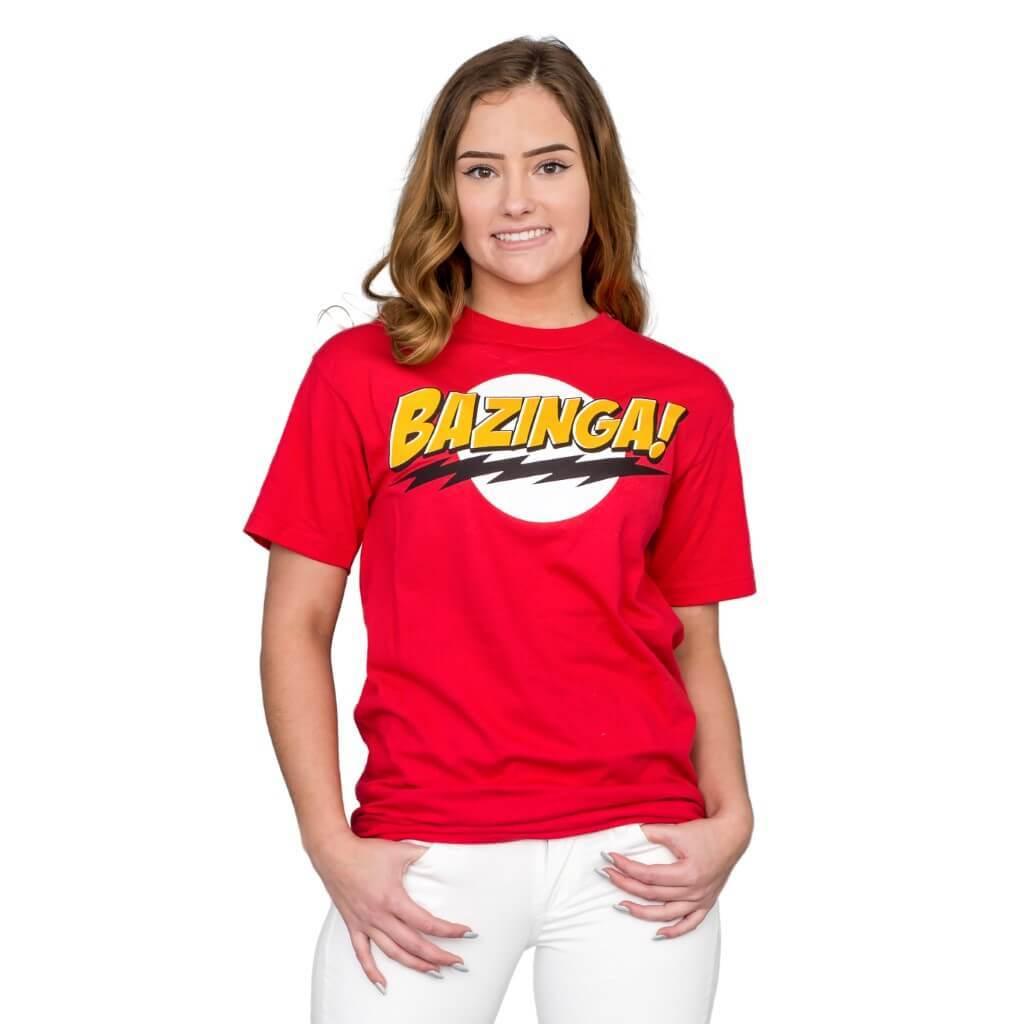 The Big Bang Theory - Bazinga - Easfit T-Shirt - red