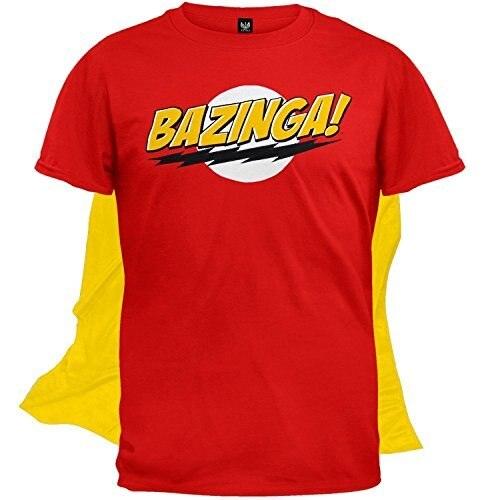The Big Bang Theory Bazinga! T-shirt with Attachable Cape-tvso