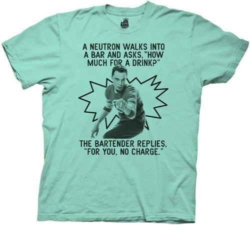 The Big Bang Theory Neutron Walks Into A Bar T-shirt-tvso