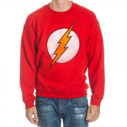 The Flash Logo Red Crew Sweatshirt-tvso