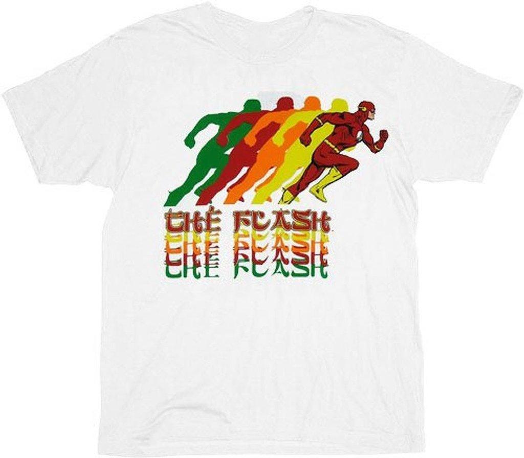 The Flash Running Repeat White T-shirt-tvso