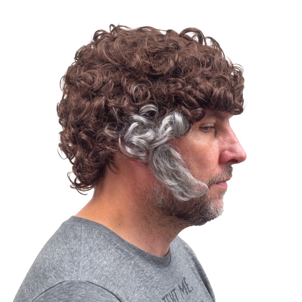 The Gemstones Pastor Character Halloween Cosplay Wig/Sideburns Costume Set - TVStoreOnline