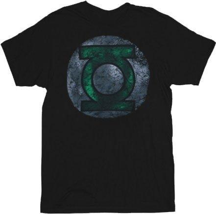 The Green Lantern Distressed Logo T-shirt-tvso
