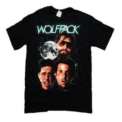 The Hangover Wolfpack Three Wolf Moon Adult Black T-shirt - TVStoreOnline
