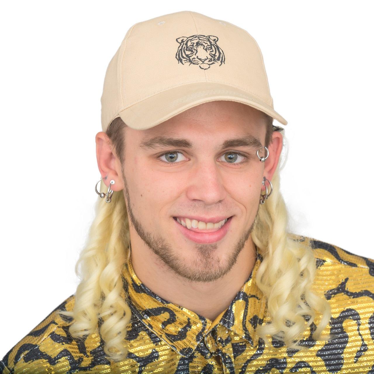 The King of Tigers Halloween Costume Hat and Wig Set