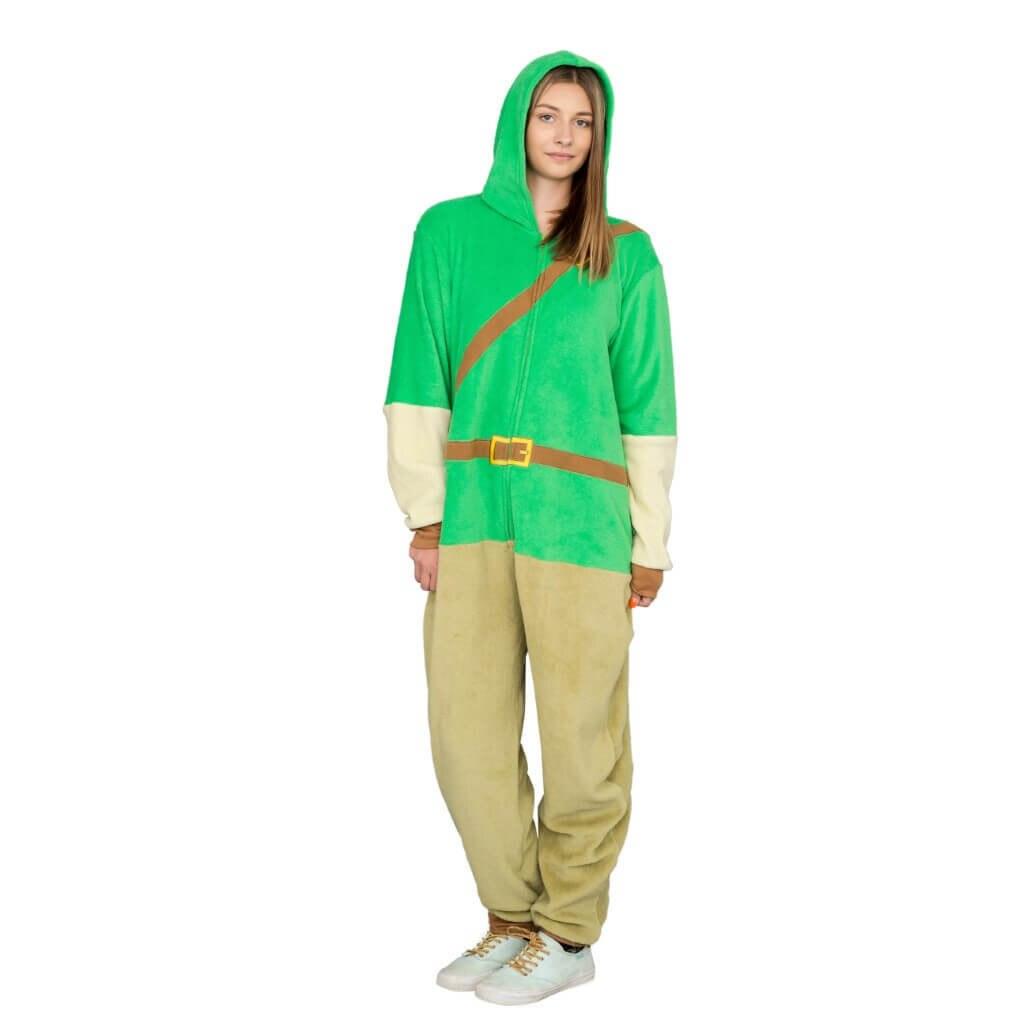 The Legend of Zelda Link Green Costume Jumpsuit-tvso