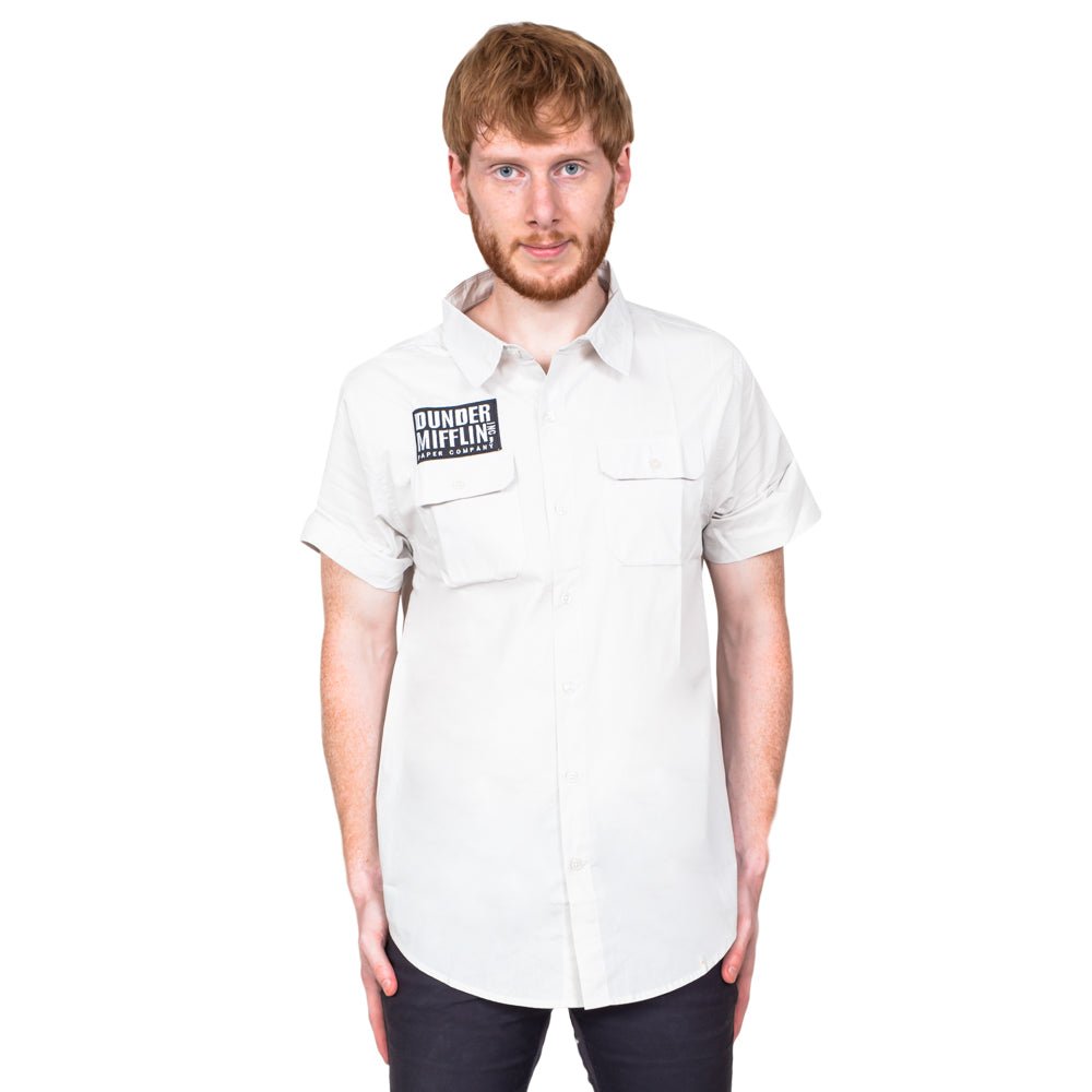 The Office Dunder Mifflin Warehouse Employee Halloween Cosplay Costume Short Sleeve Shirt - TVStoreOnline