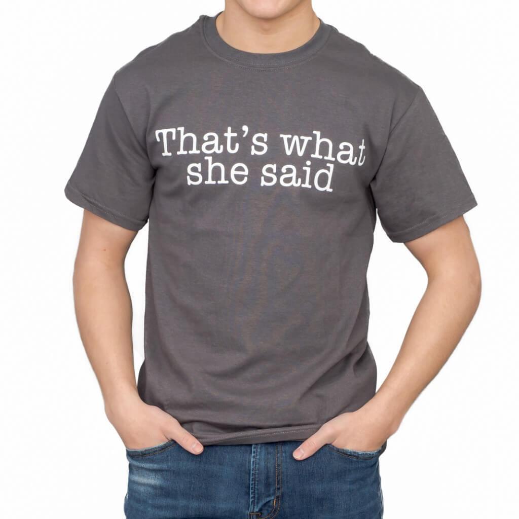 The Office That's What She Said Text T-shirt-tvso