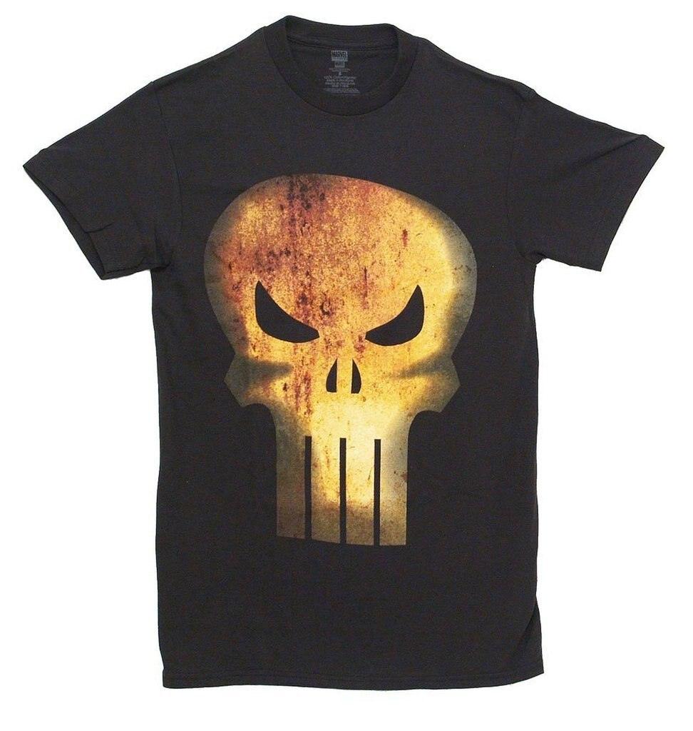 The Punisher Rusty Head Distressed T-Shirt-tvso
