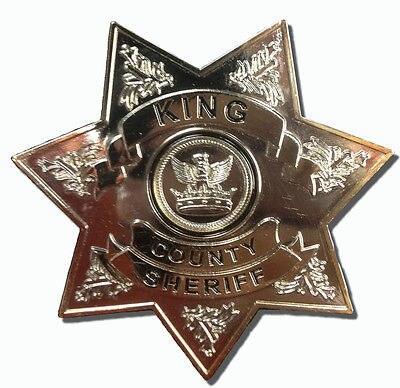 The Walking Dead King County Sheriff Metal Badge-tvso