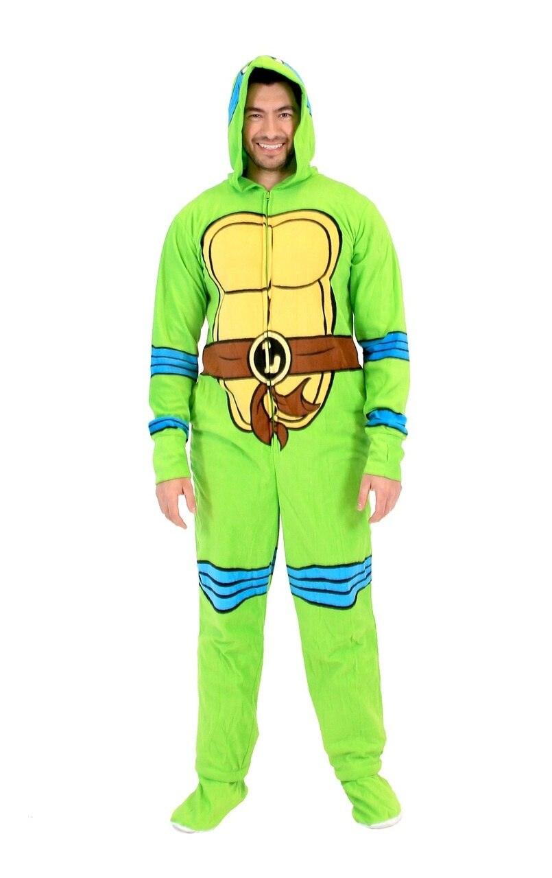 TMNT Leonardo Green Union Suit-tvso