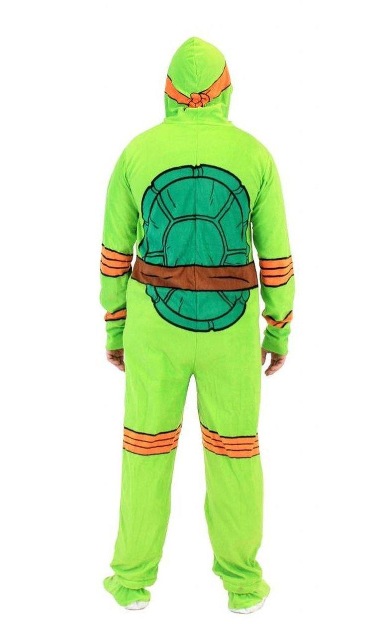 TMNT Michelangelo Green Union Suit-tvso