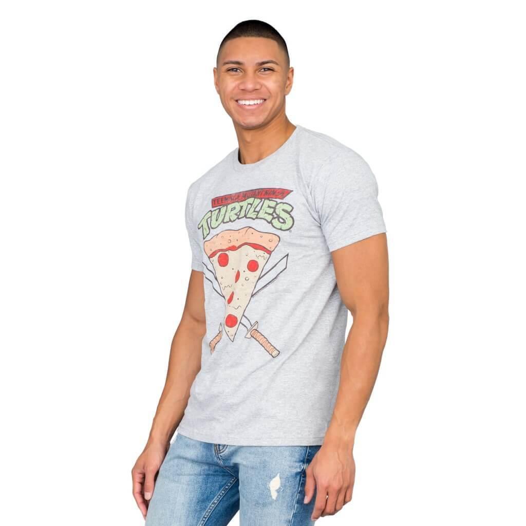 TMNT Pizza Slice Adult T-Shirt-tvso