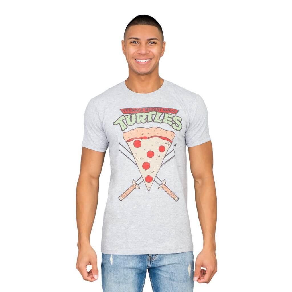 TMNT Pizza Slice Adult T-Shirt-tvso