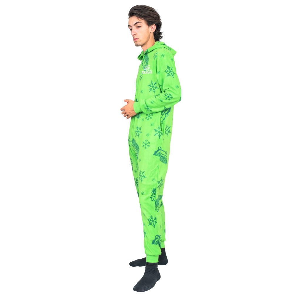 Todd and Margo Christmas Pajamas Jumpsuit Matching Couples Union Suit - TVStoreOnline