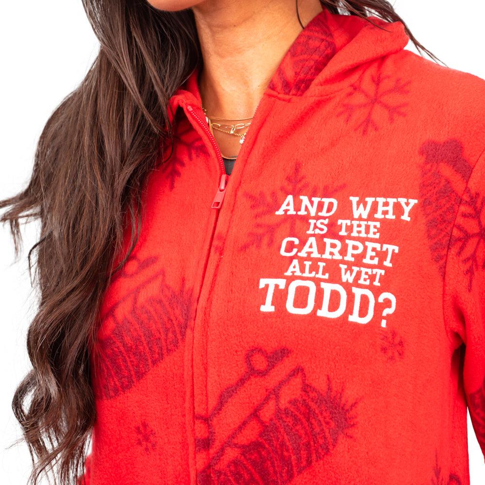 Todd and Margo Christmas Pajamas Jumpsuit Matching Couples Union Suit - TVStoreOnline
