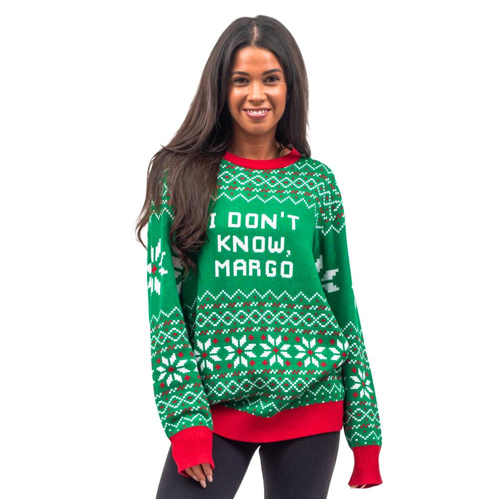Todd and Margo Why is The Carpet Wet I Don’t Know Knitted Ugly Christmas Sweater - TVStoreOnline