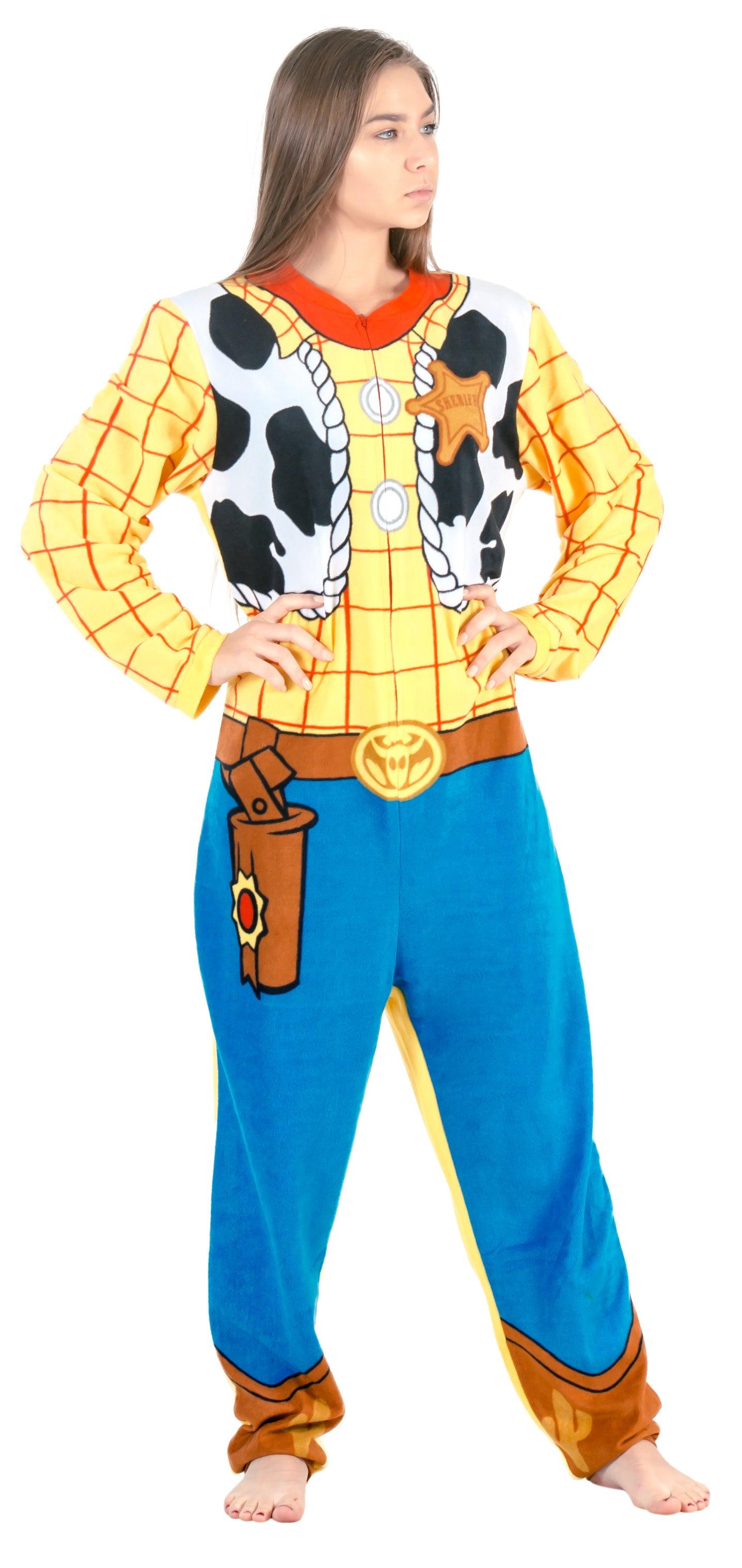 Toy Story Sheriff Woody Union Suit Costume Pajama - TVStoreOnline