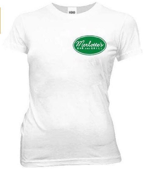 True Blood Merlottes Bar and Grill Juniors White T-shirt-tvso