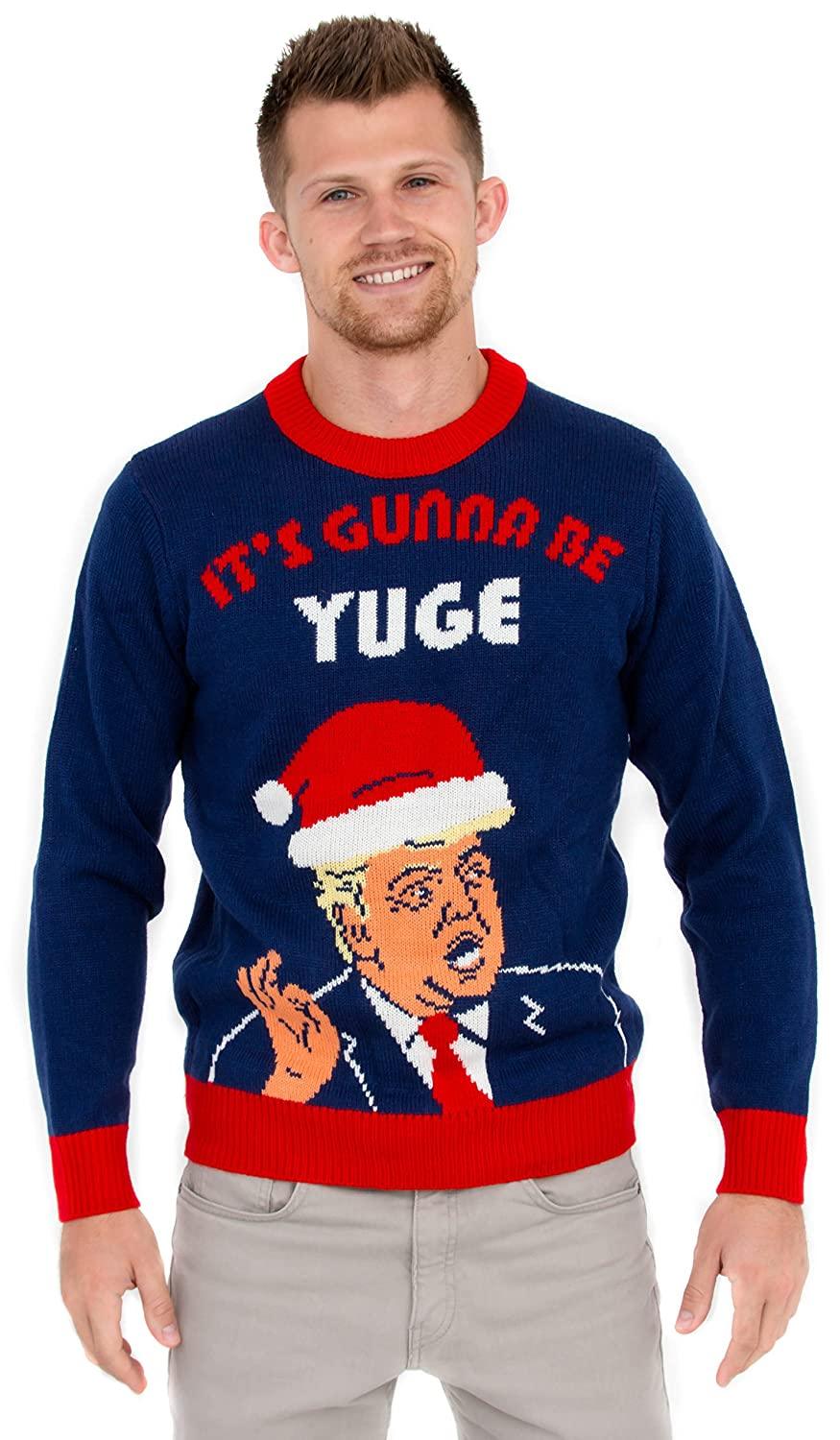 Trump It's Gunna Be Yuge Ugly Christmas Sweater - TVStoreOnline