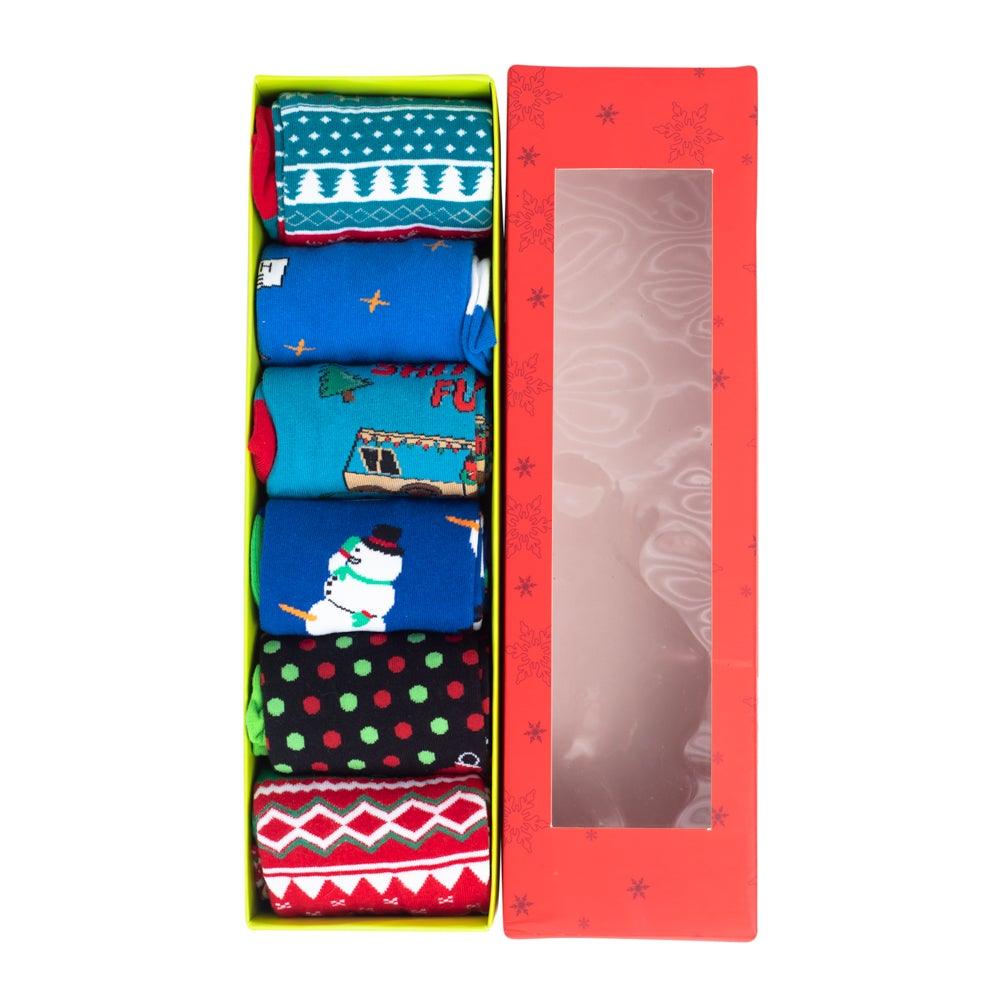 Ugly Christmas Sock 6-Pack - TVStoreOnline